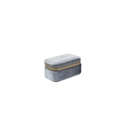 Dark Velvet Jewellery Box Micro Sparkled Dark Sage