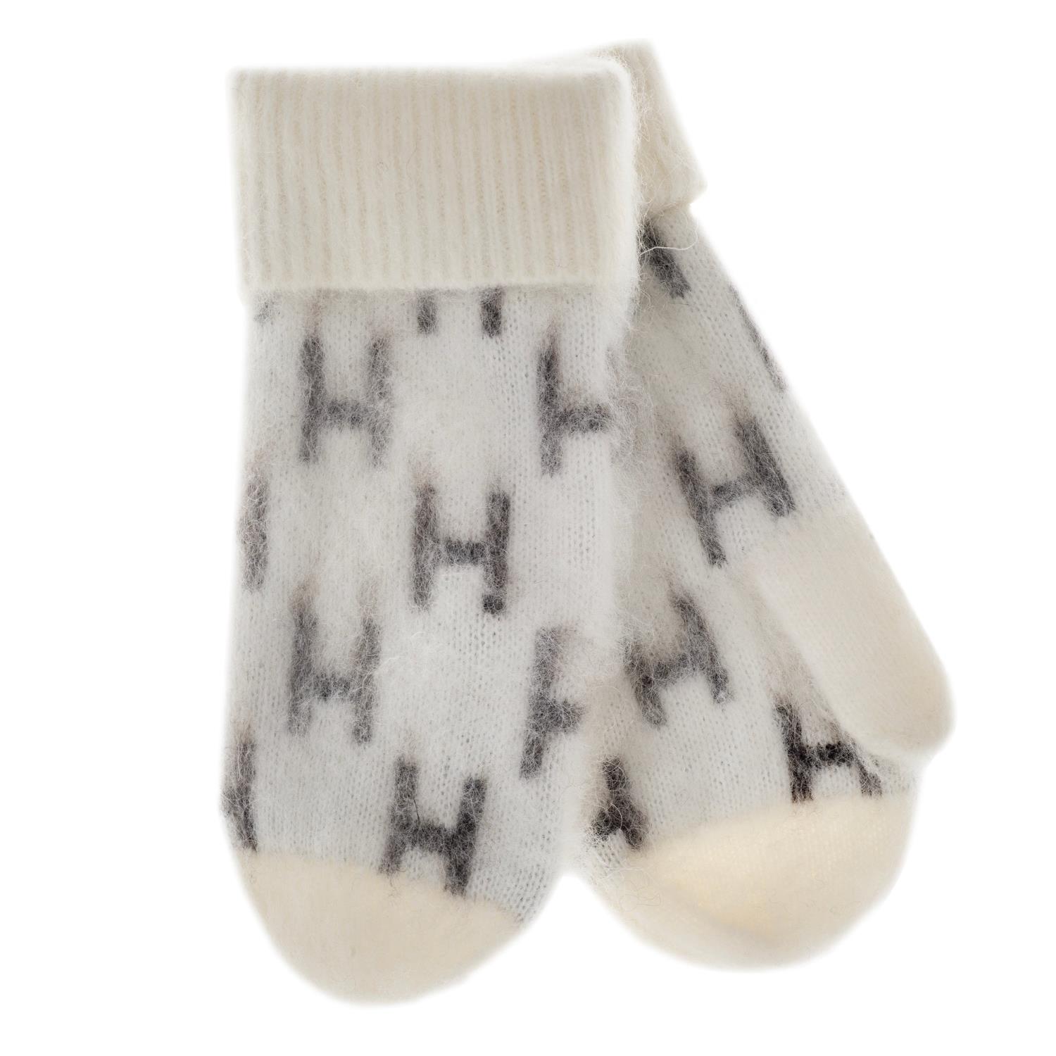 Hèst Asta Mittens Offwhite