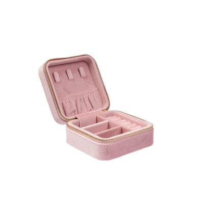 Dark Velvet Jewellery Box Mini Light Rose