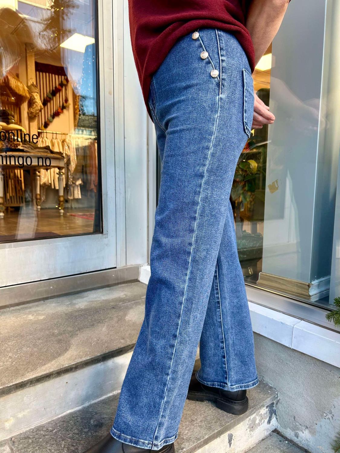 Marta Du Chateau Elvira Pants Denim Blue