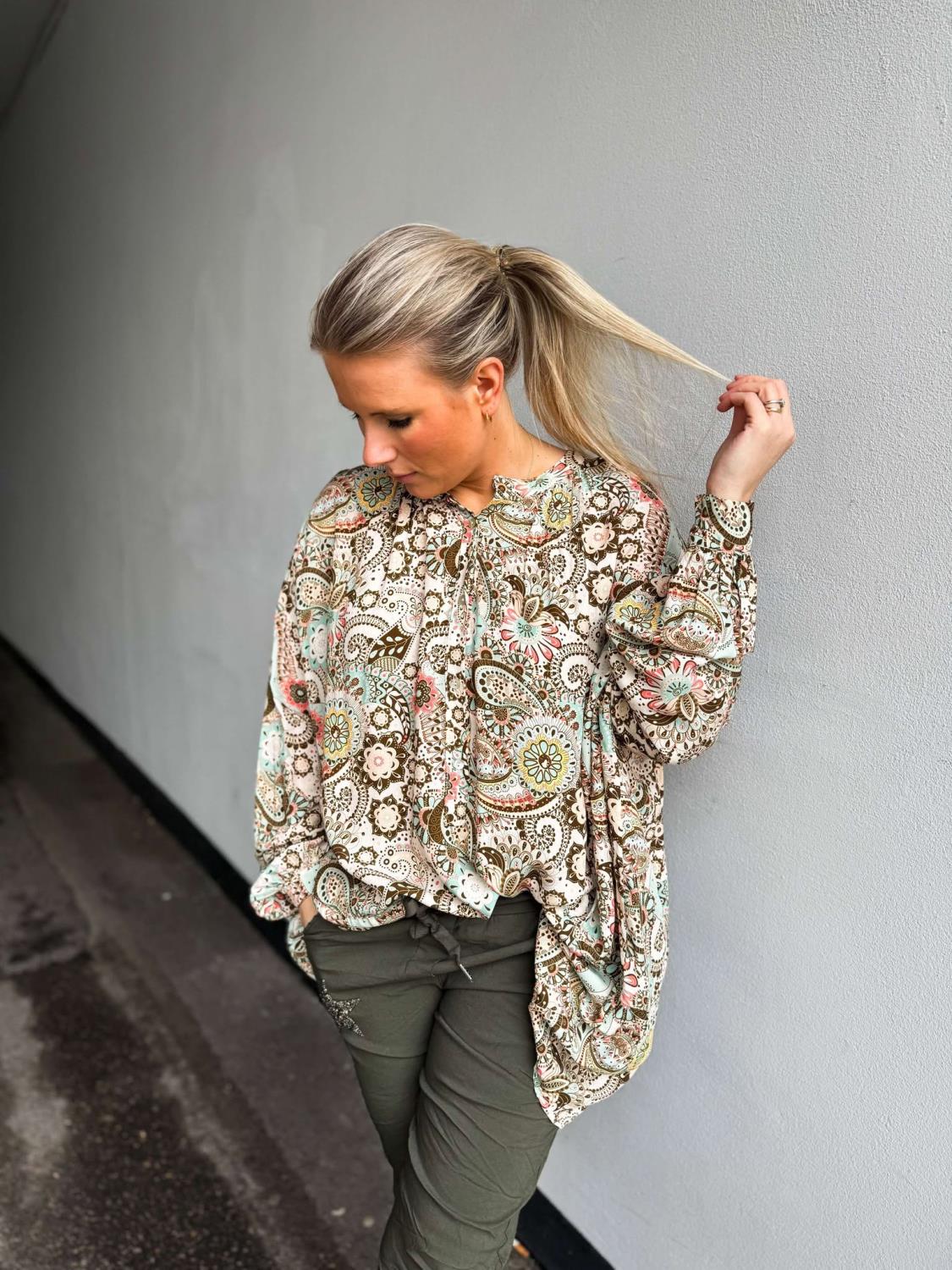 Linnea Oversize Blouse Pastell Mix