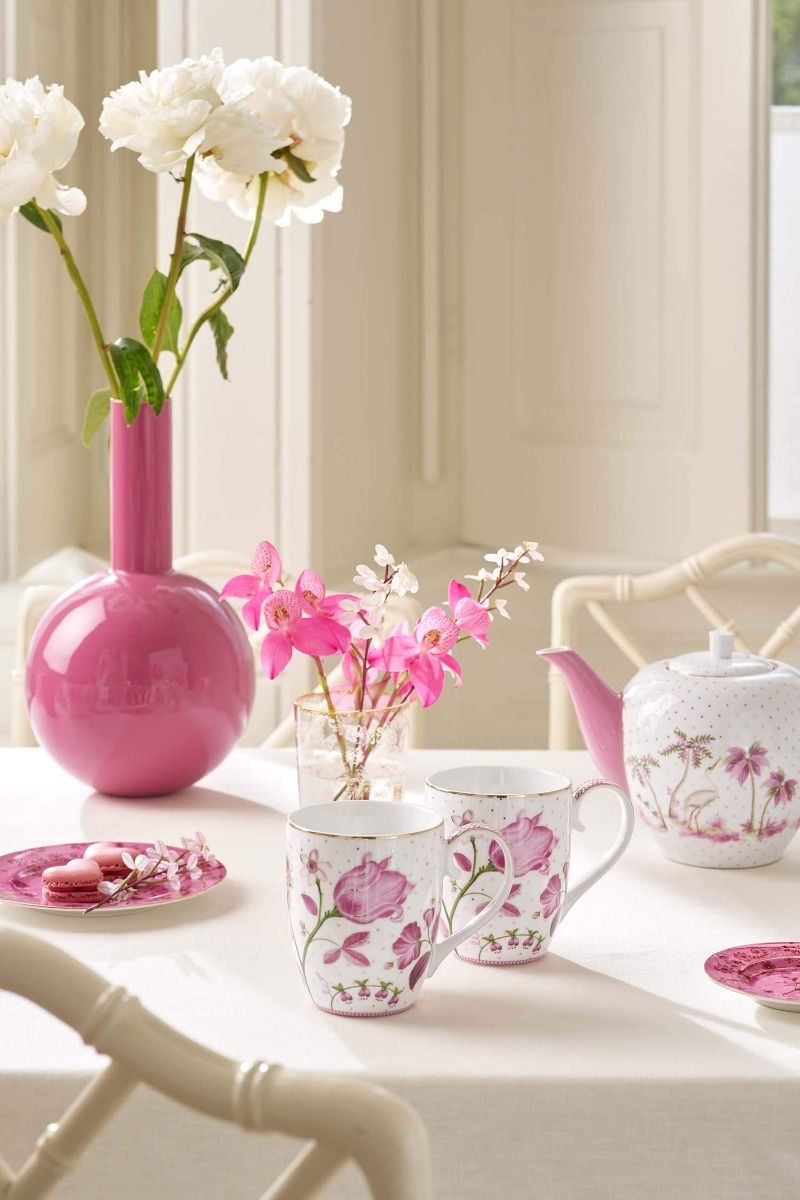 PIP Set/2 Mugs X- Large Jolie Tulip Pink 450ml