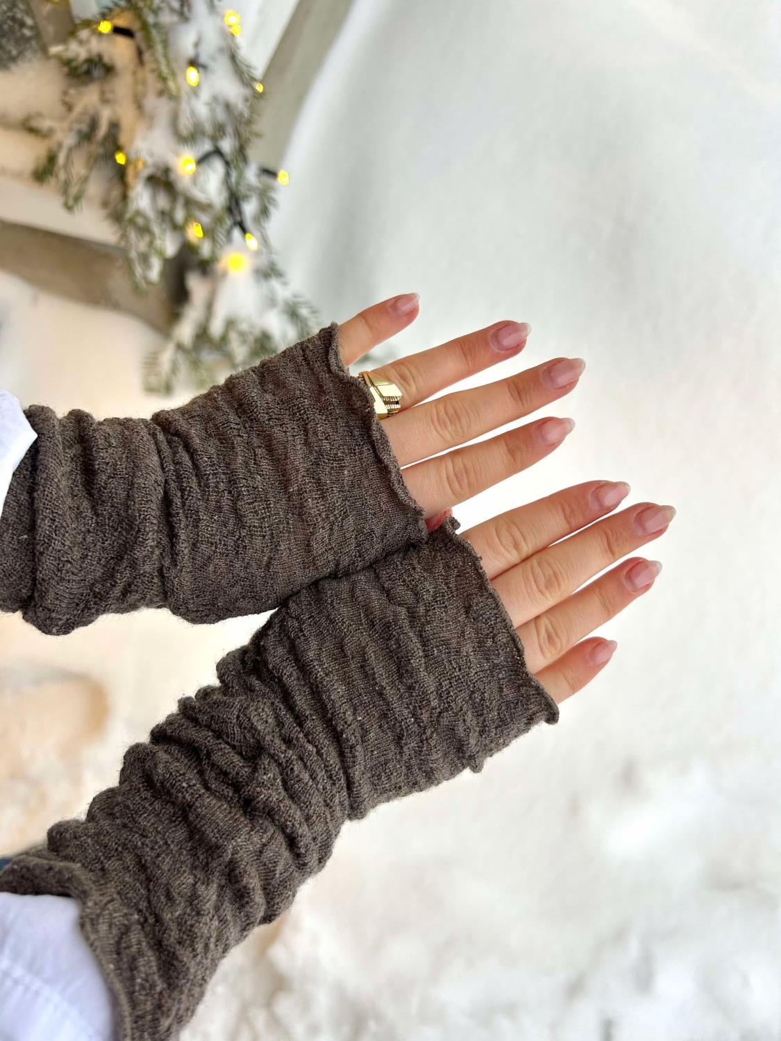 By Basics Wrist Warmer Earth Melange