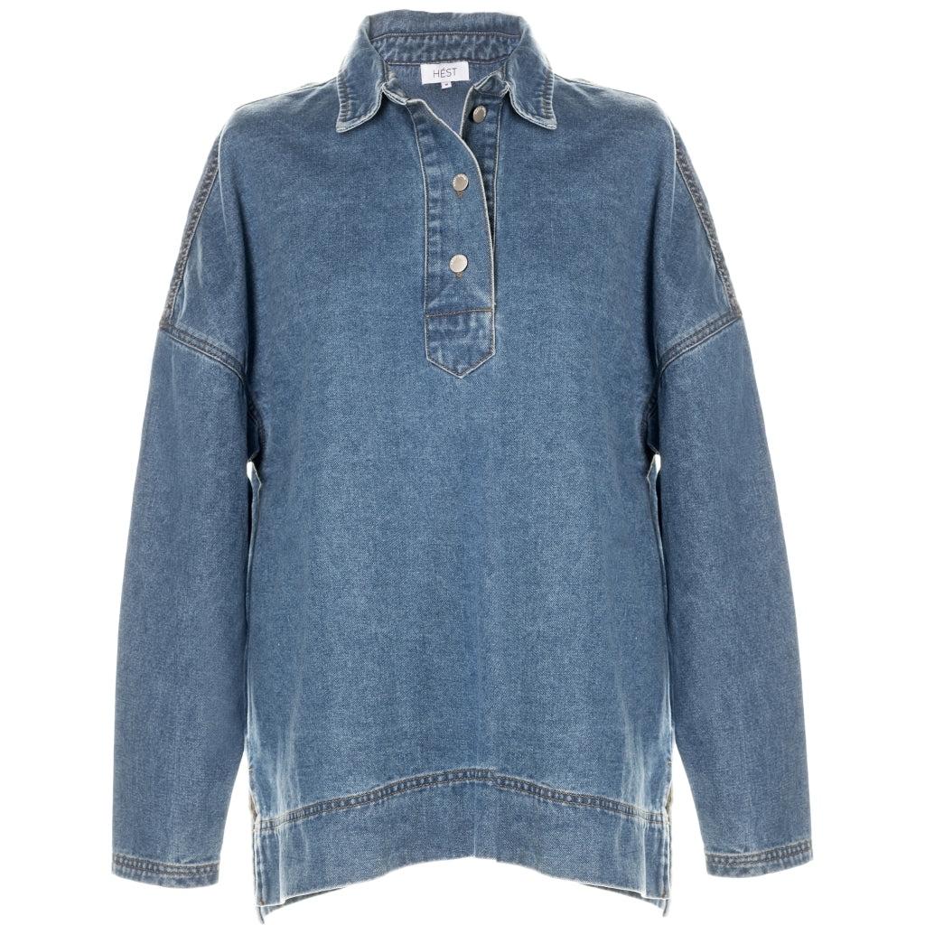 Hèst Popover Denim Shirt