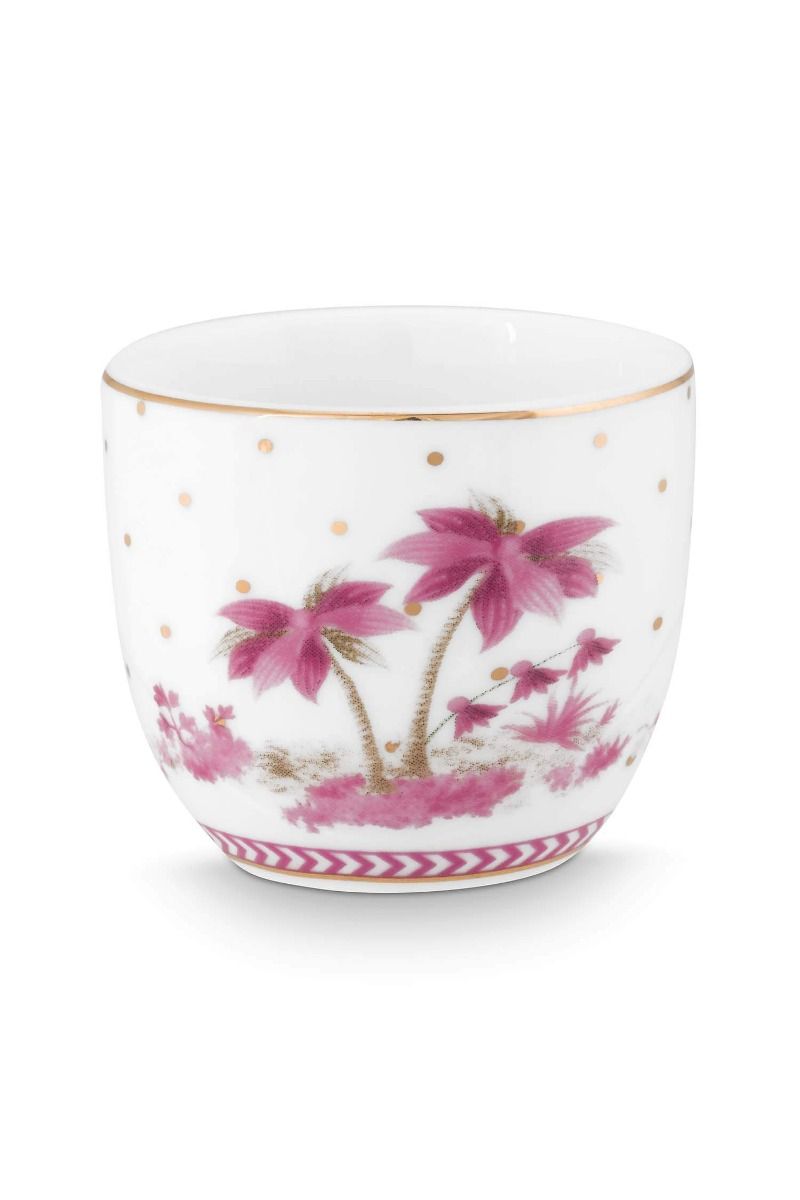 PIP Egg Cup Jolie Dots Gold Pink