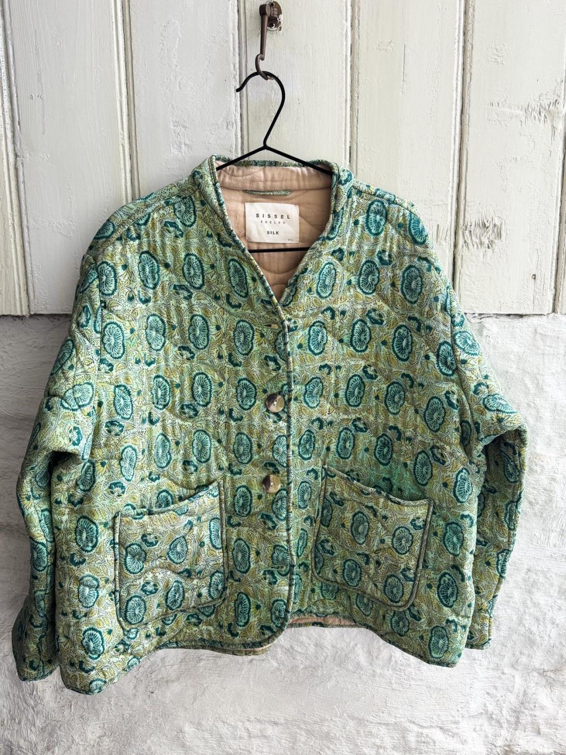 Sissel Edelbo Quinn Silk Jacket Grønn