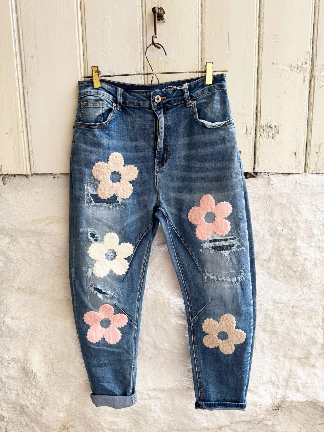 Susie Flower Jeans