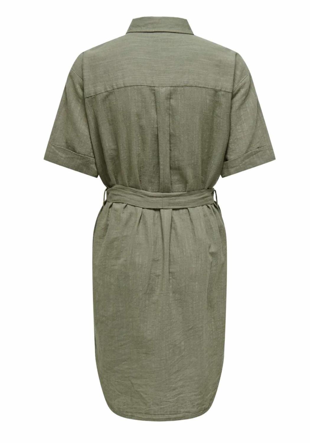 JDY Sally Linen Dress Olive