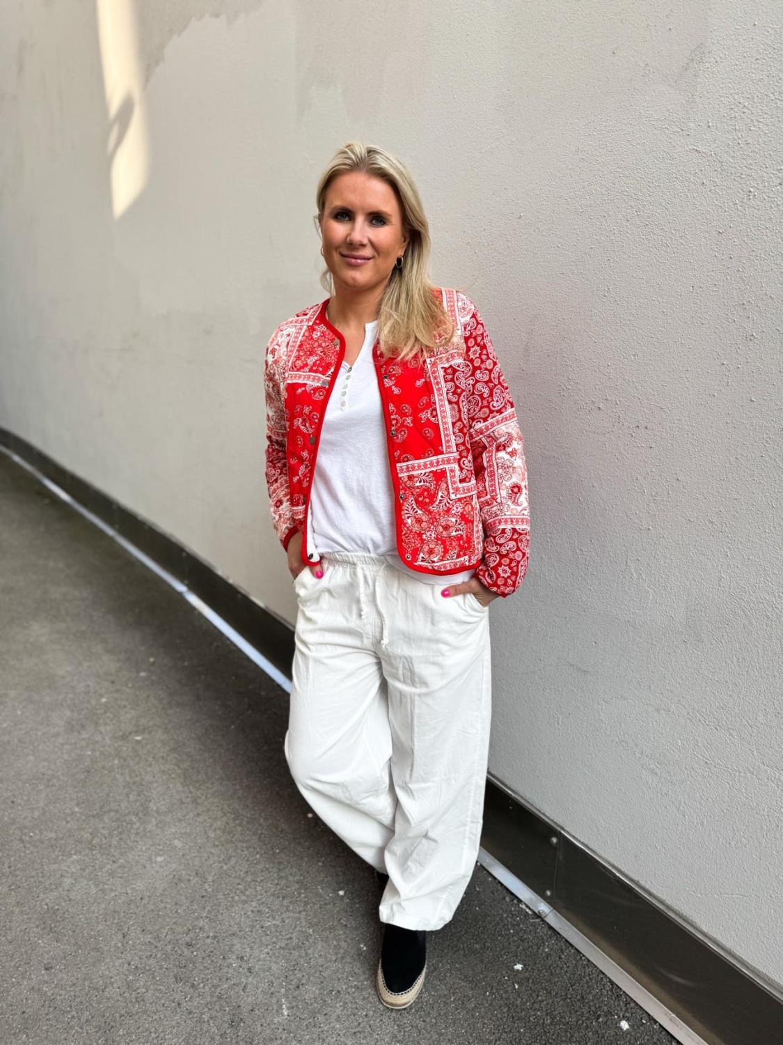 Marta Du Chateau Roseanne Jacket Red