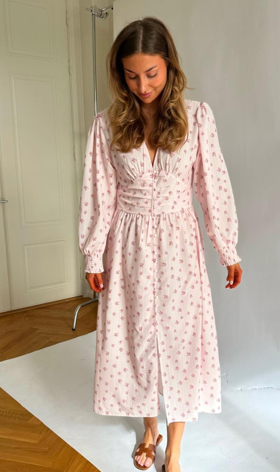 BY IC Adelic Long Dress Pink
