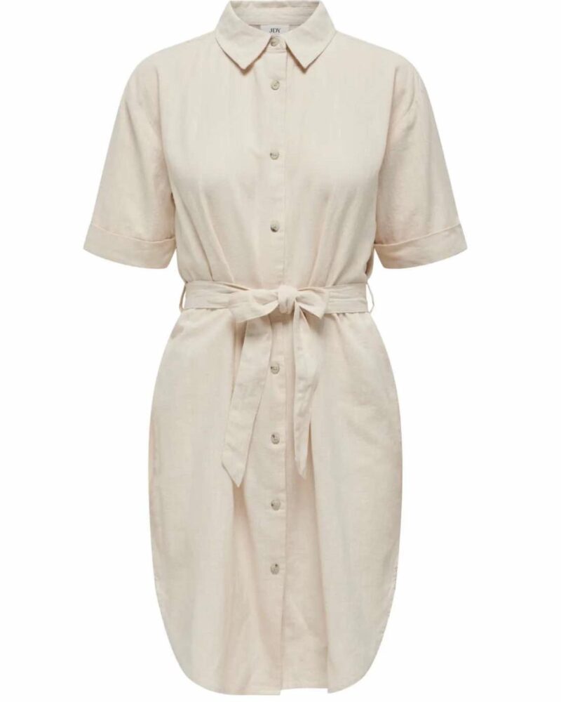 JDY Sally Linen Dress Beige