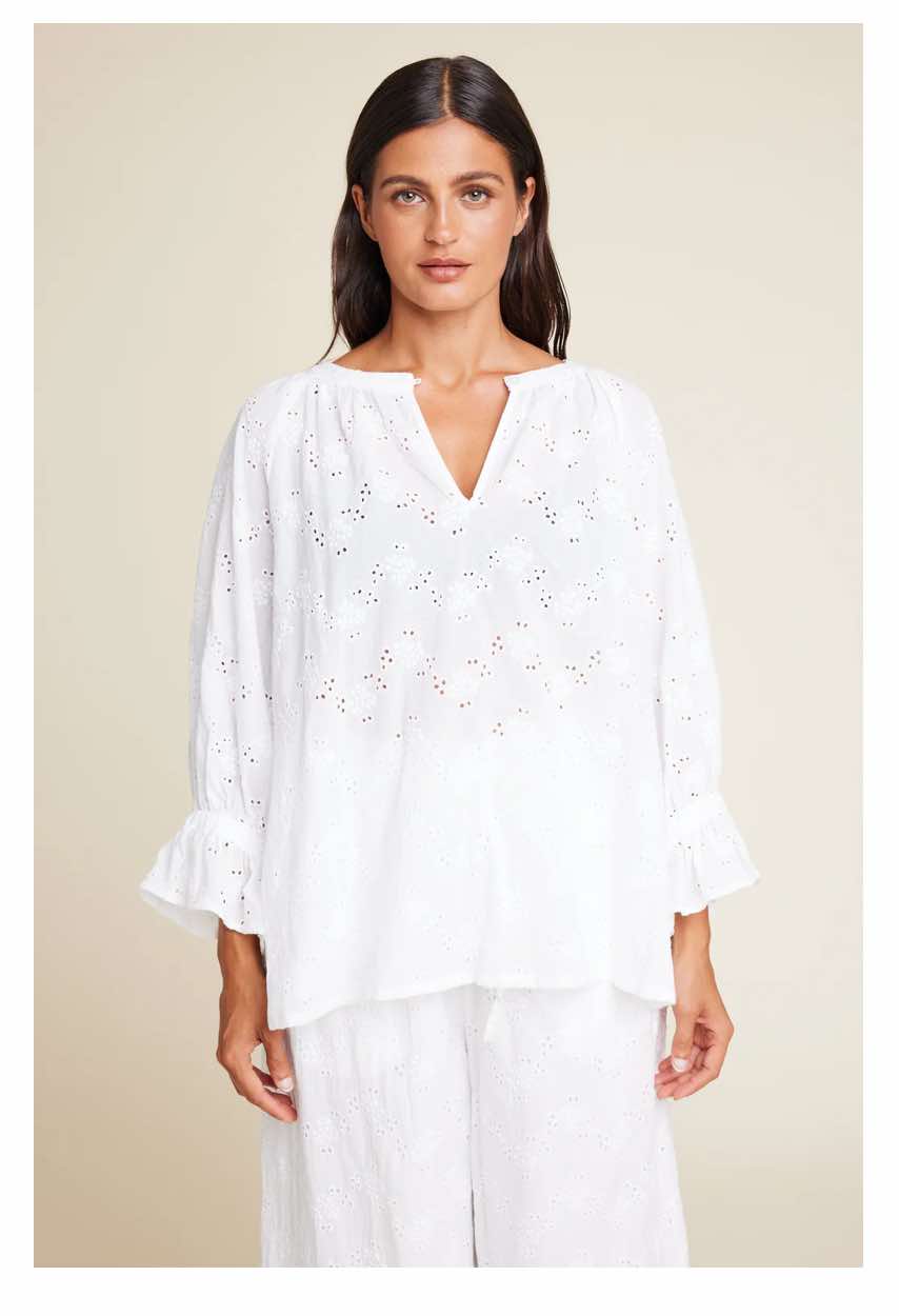 Line Of Oslo Ladd Lace Top White