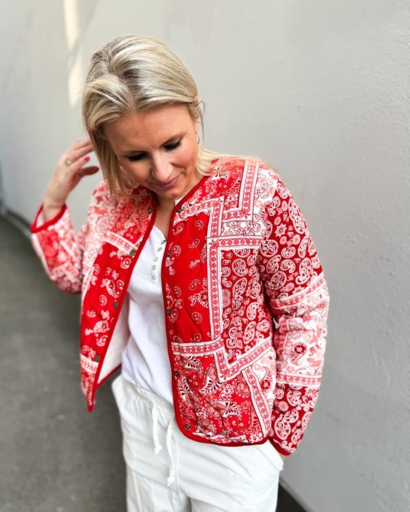 Marta Du Chateau Roseanne Jacket Red
