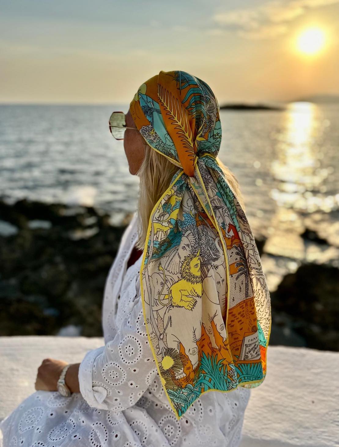 Noma Smale Skjerf Orange og Gul Mix