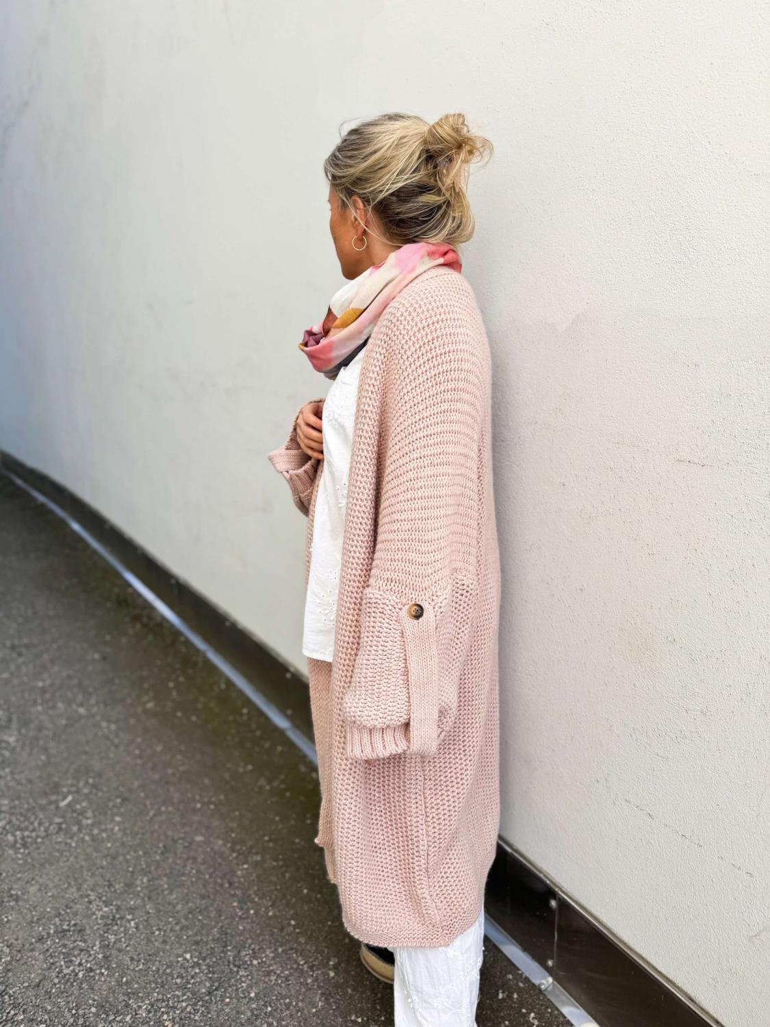 Petra Long Cardigan Pudder