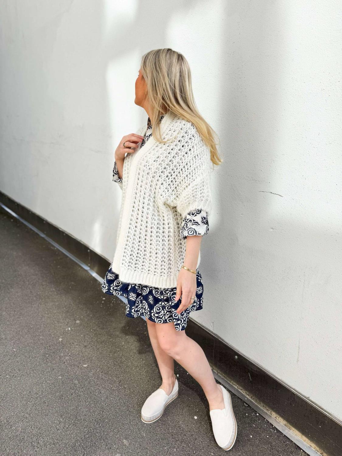 Hermine Cardigan White