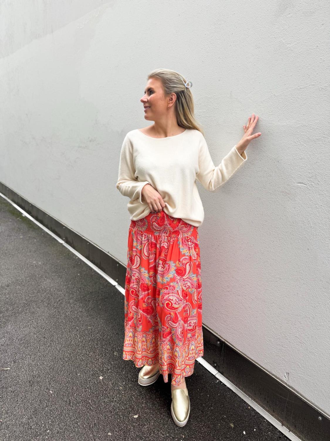 Marta Du Chateau Josefina Skirt Corallo