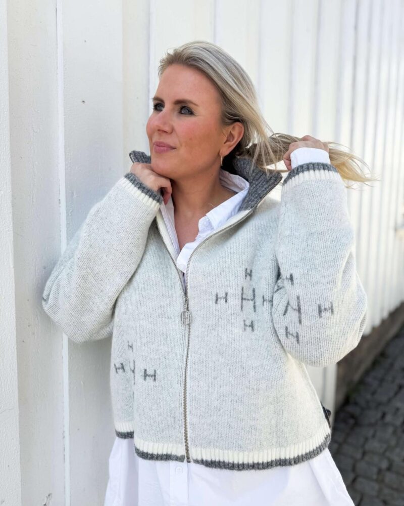 Hèst Iben Zip Jacket White Alyssum
