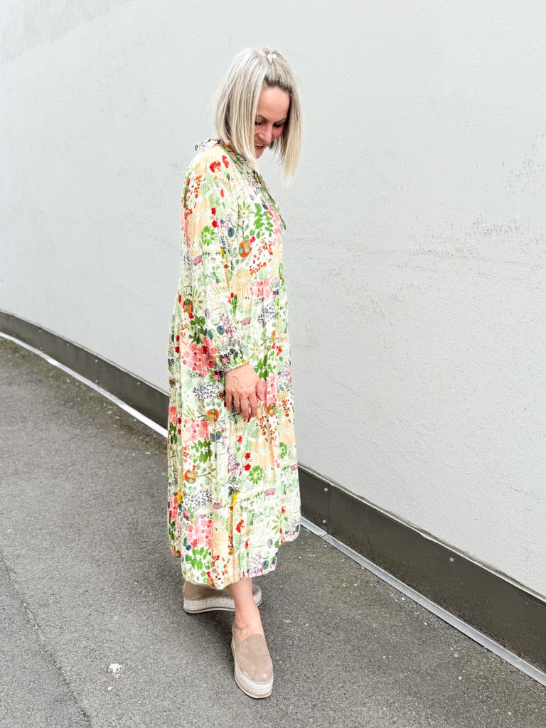 Marley Flower Dress Green