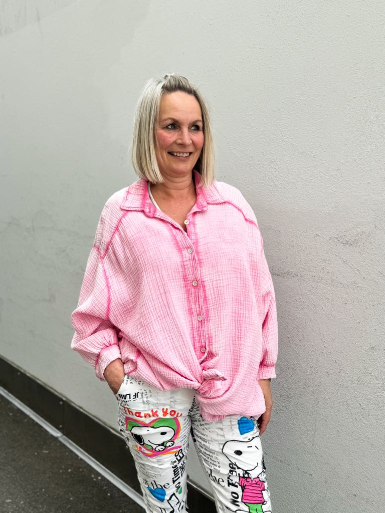 IBC Collection Linnea Oversize Blouse Cotten Pink
