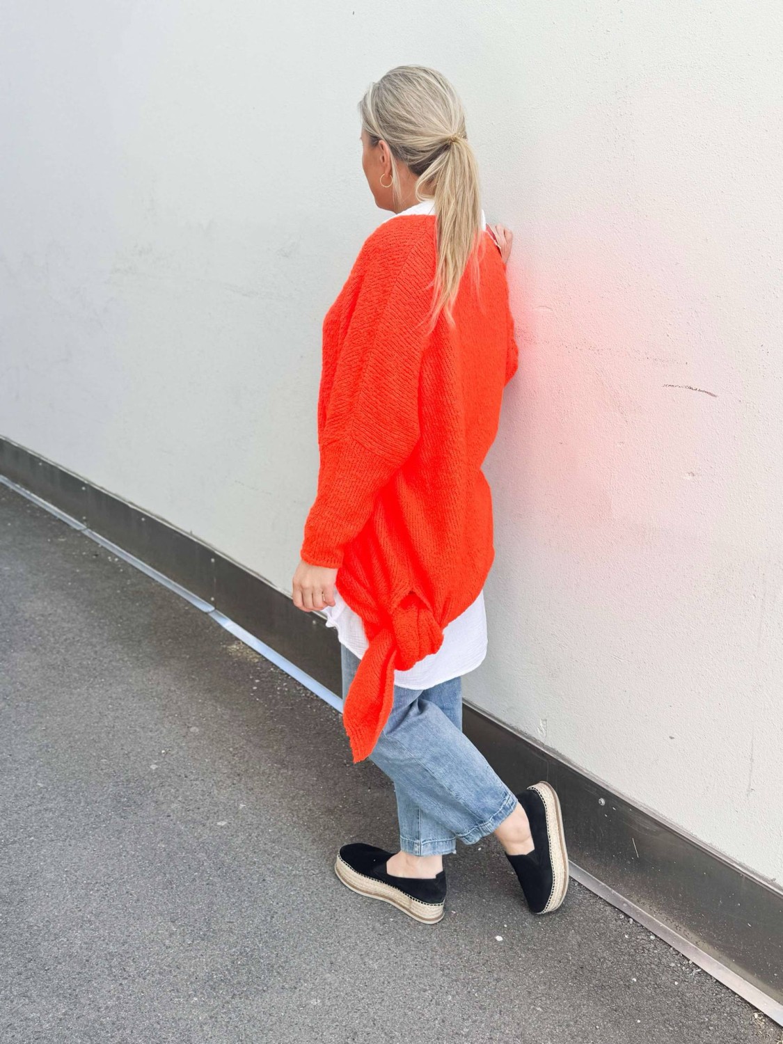 Lolly Sweater Long Orange
