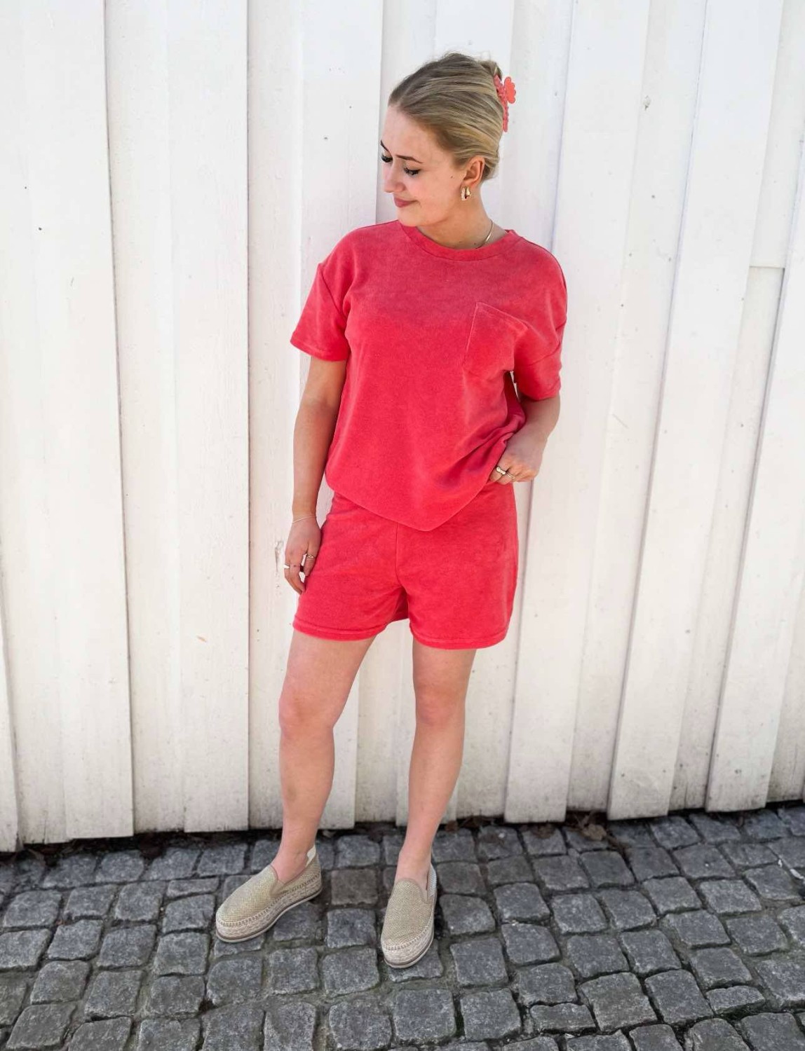 JDY Terry Top Rose