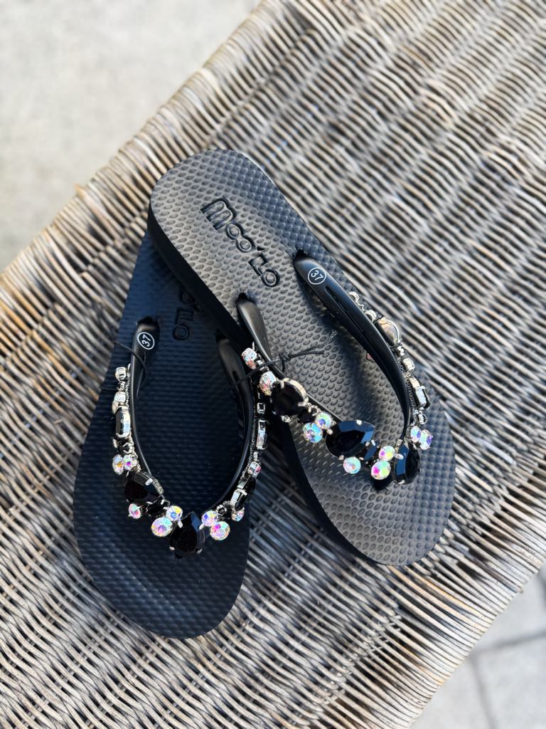Mooilo Flip Flops Black