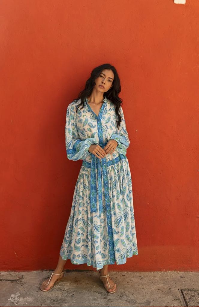 Miss June Dress Malia Blue