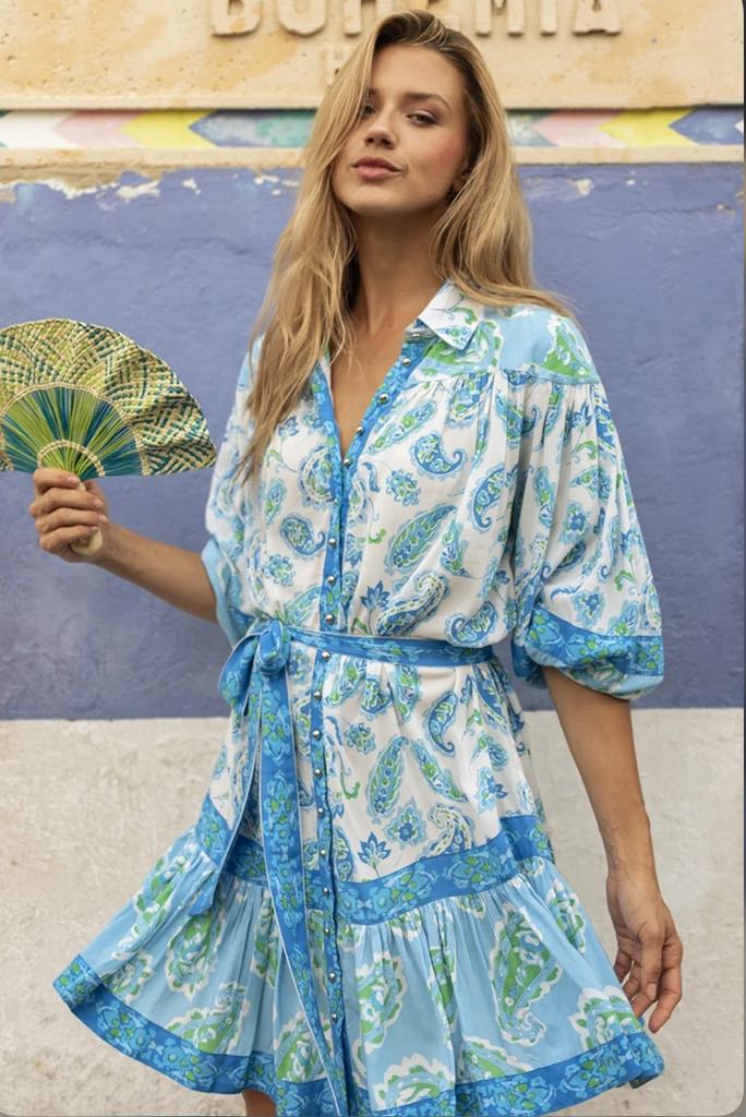 Miss June Dress Lara Blue