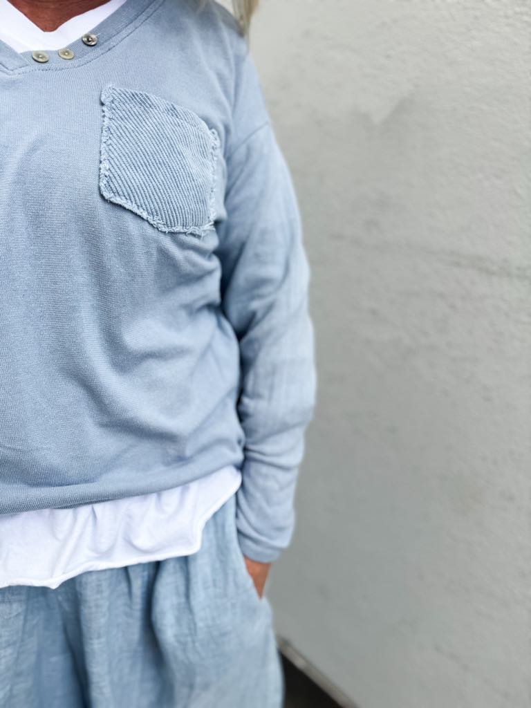 Ibc Collection Cotten Sweater Blue