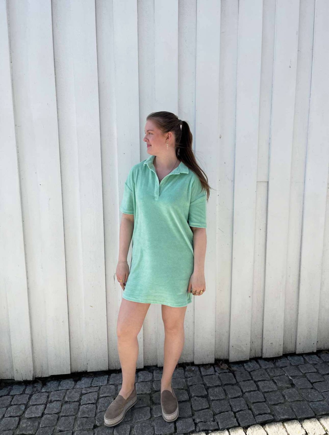 JDY Terry Dress Green