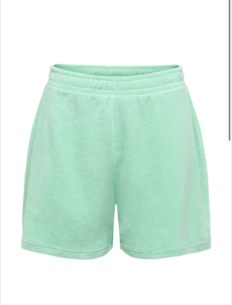 JDY Terry Shorts Green
