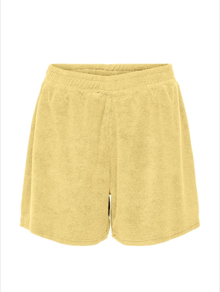 JDY Terry Shorts Yellow