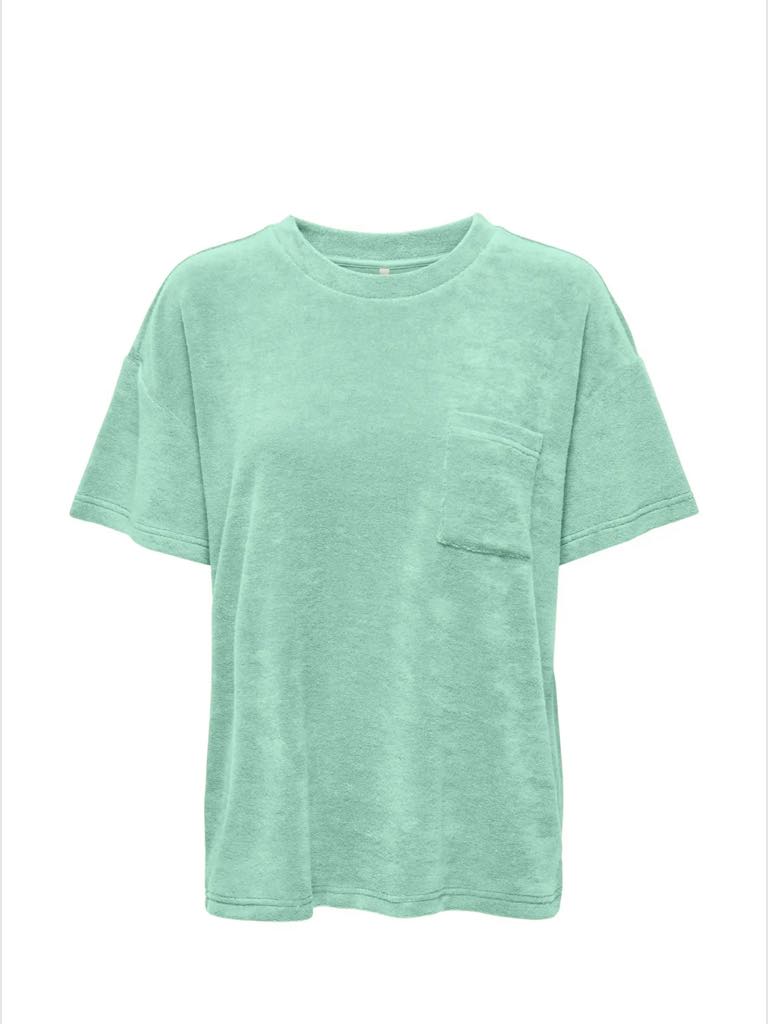 JDY Terry Top Green