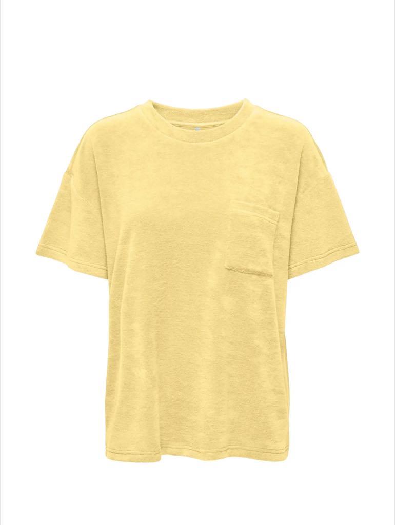 JDY Terry Top Yellow
