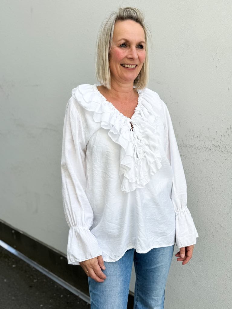Love Forever Connie Blouse White