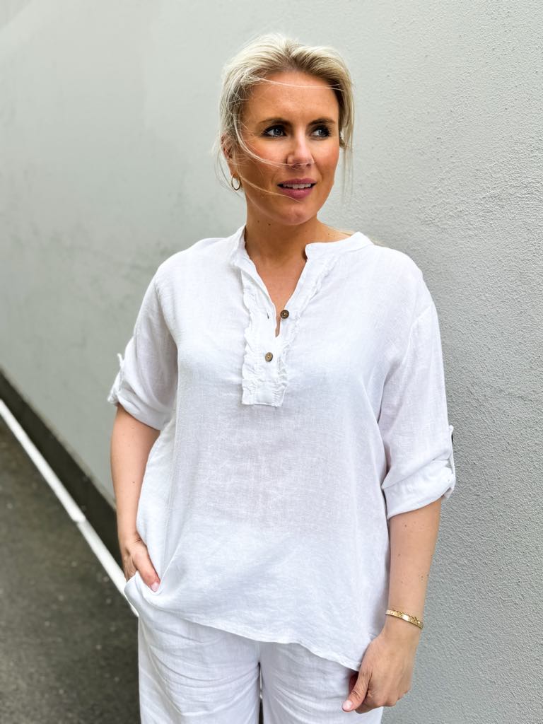 Marta Du Chateau Bonnie Shirt White