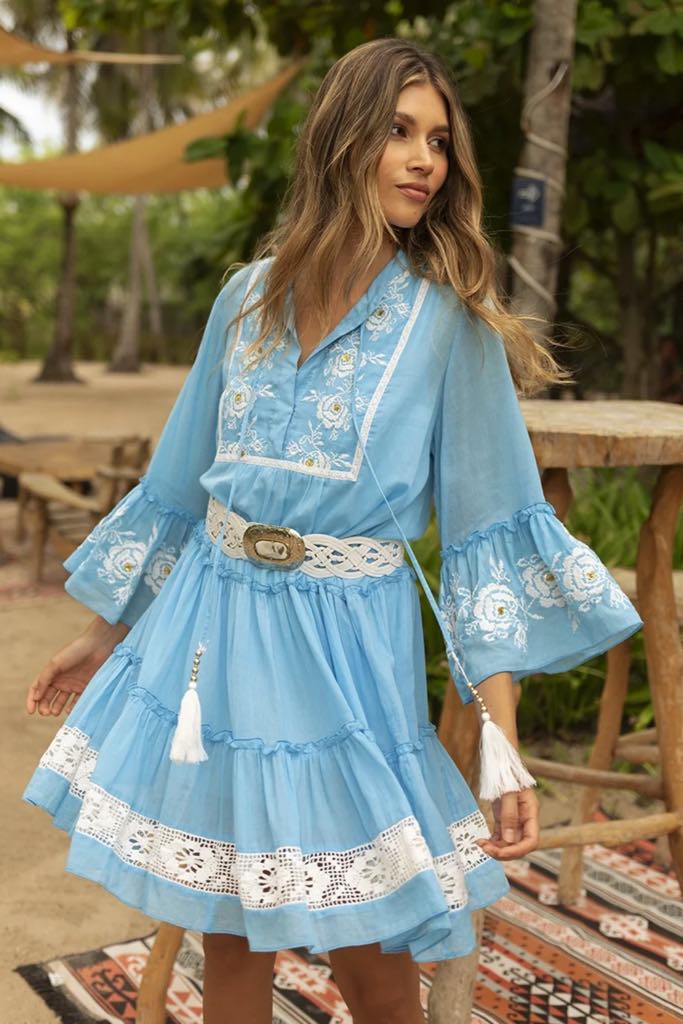 Miss June Cecilia Dress Blue