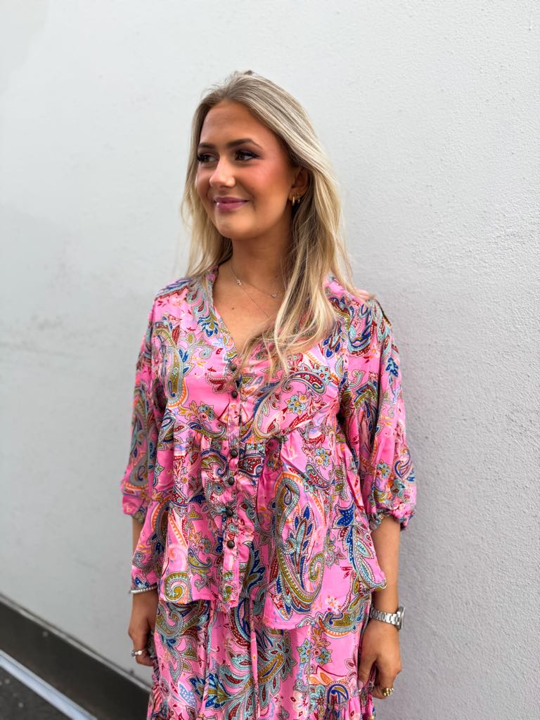 Qnuz Bella Blouse Bubblegum
