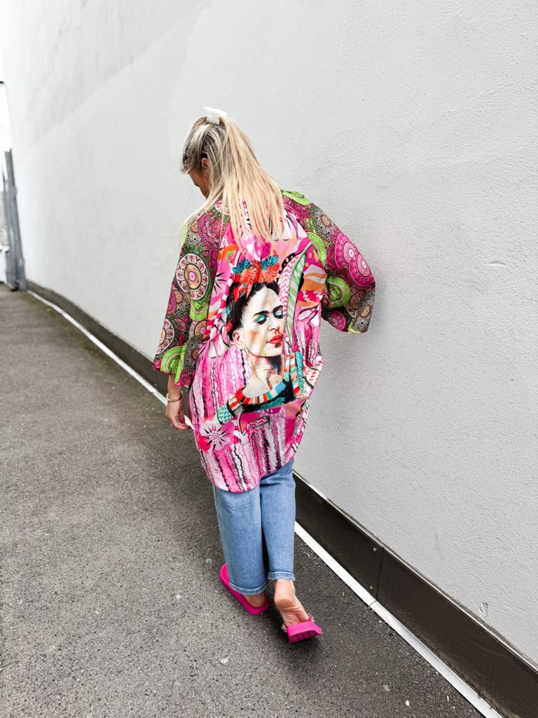 Ibc Collection Frida Kahlo Tunik Green/Pink