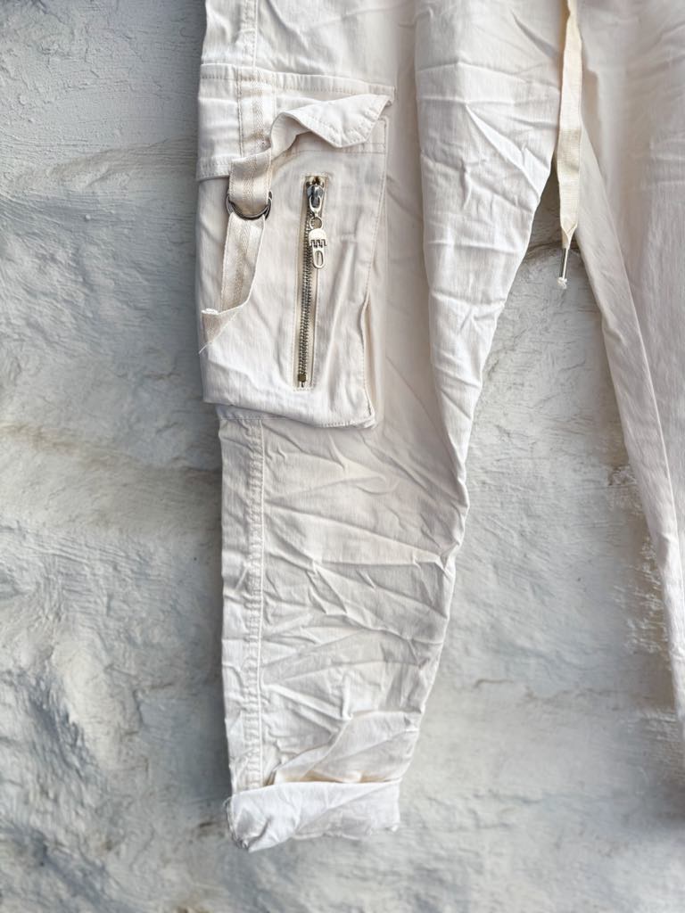 Isabella Pants Pocket Off White