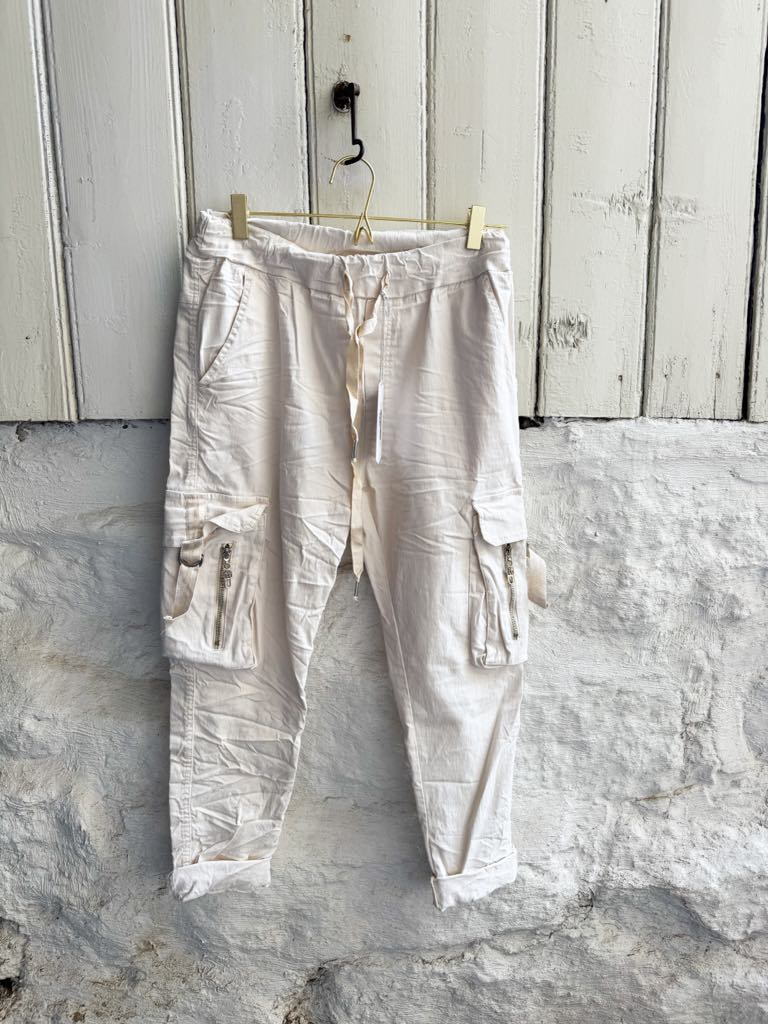 Isabella Pants Pocket Off White