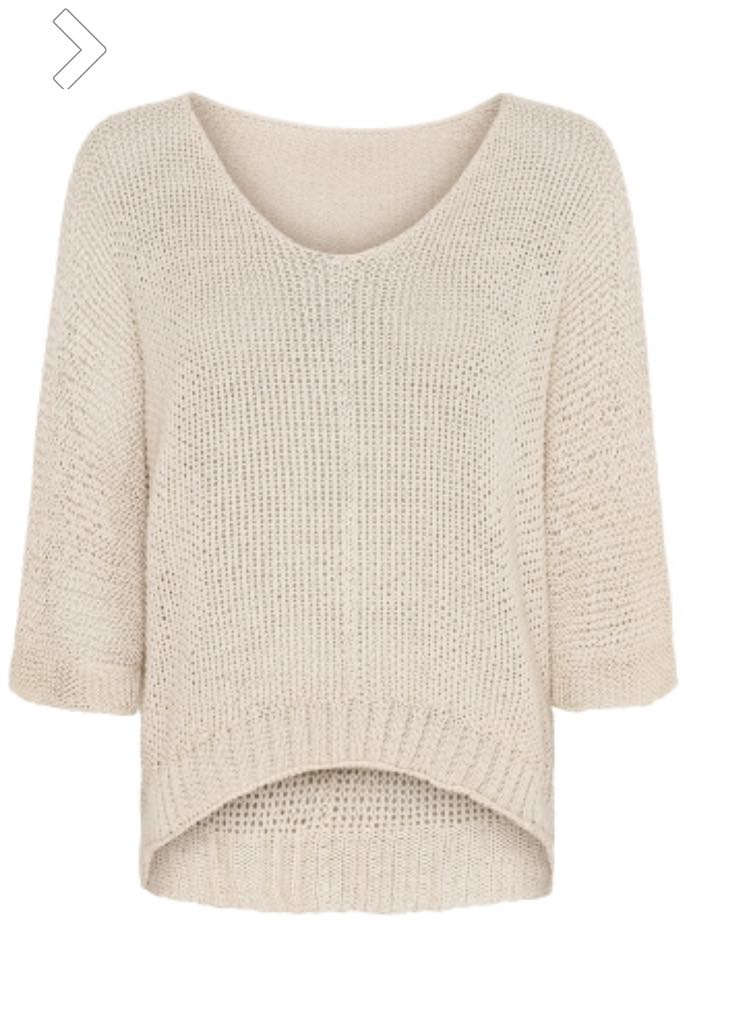 Marta Du Chateau Betina Knit Cream