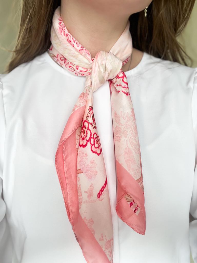 Noma Silkeskjerf Light Pink