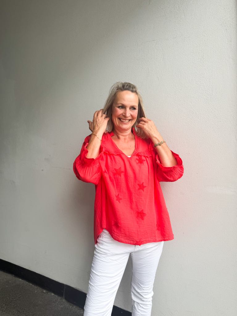 IBC Collection Pia Blouse Star Coral