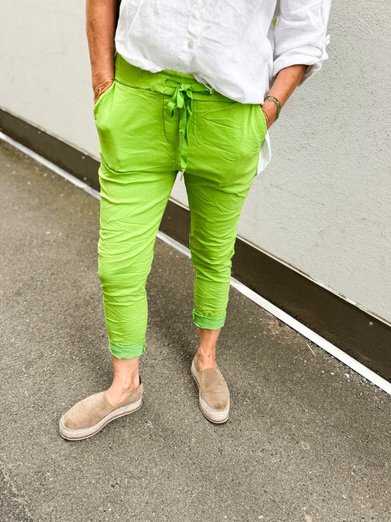 Ibc Collection Isabella Pants Bomull Apple Green