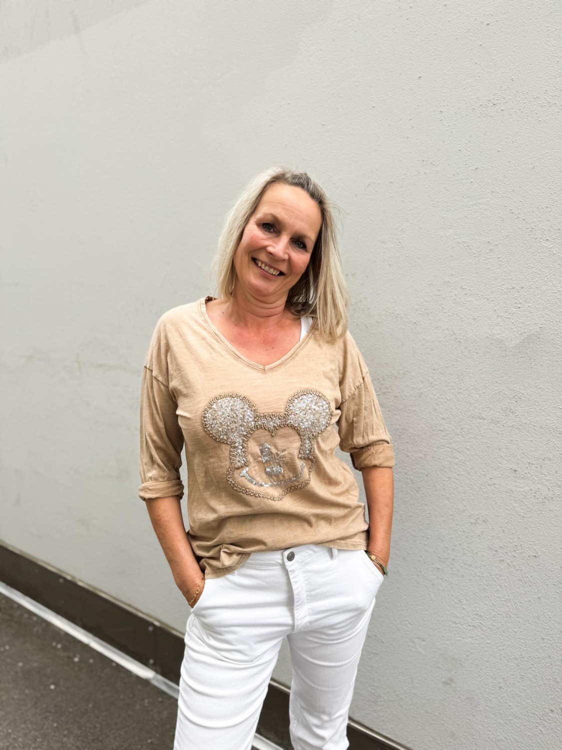 IBC Collection Mickey Mouse Sweater Camel