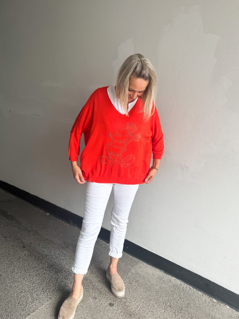 IBC Collection Mickey Mouse Sweater Orange
