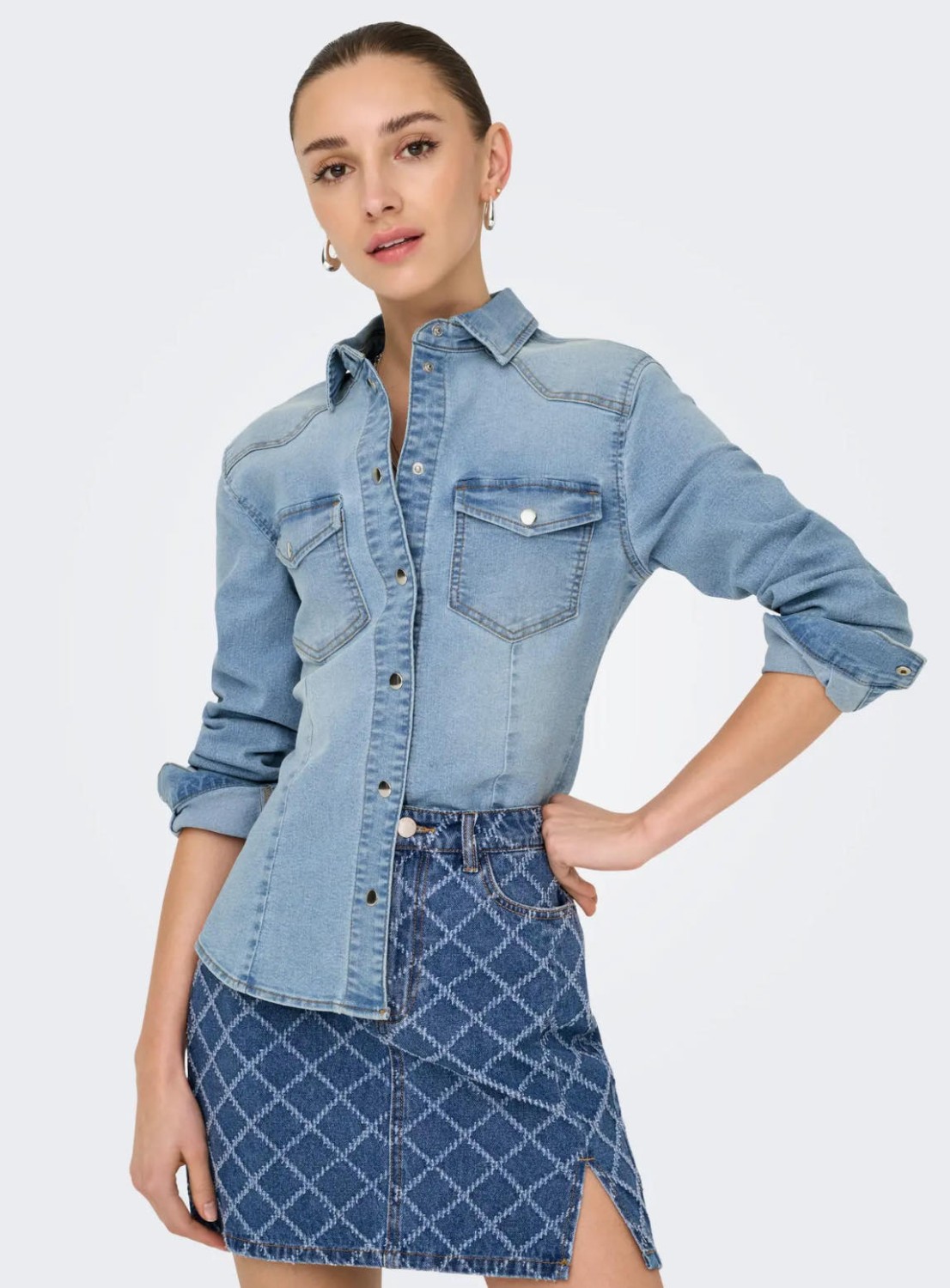 JDY Moon Shirt Blue Denim