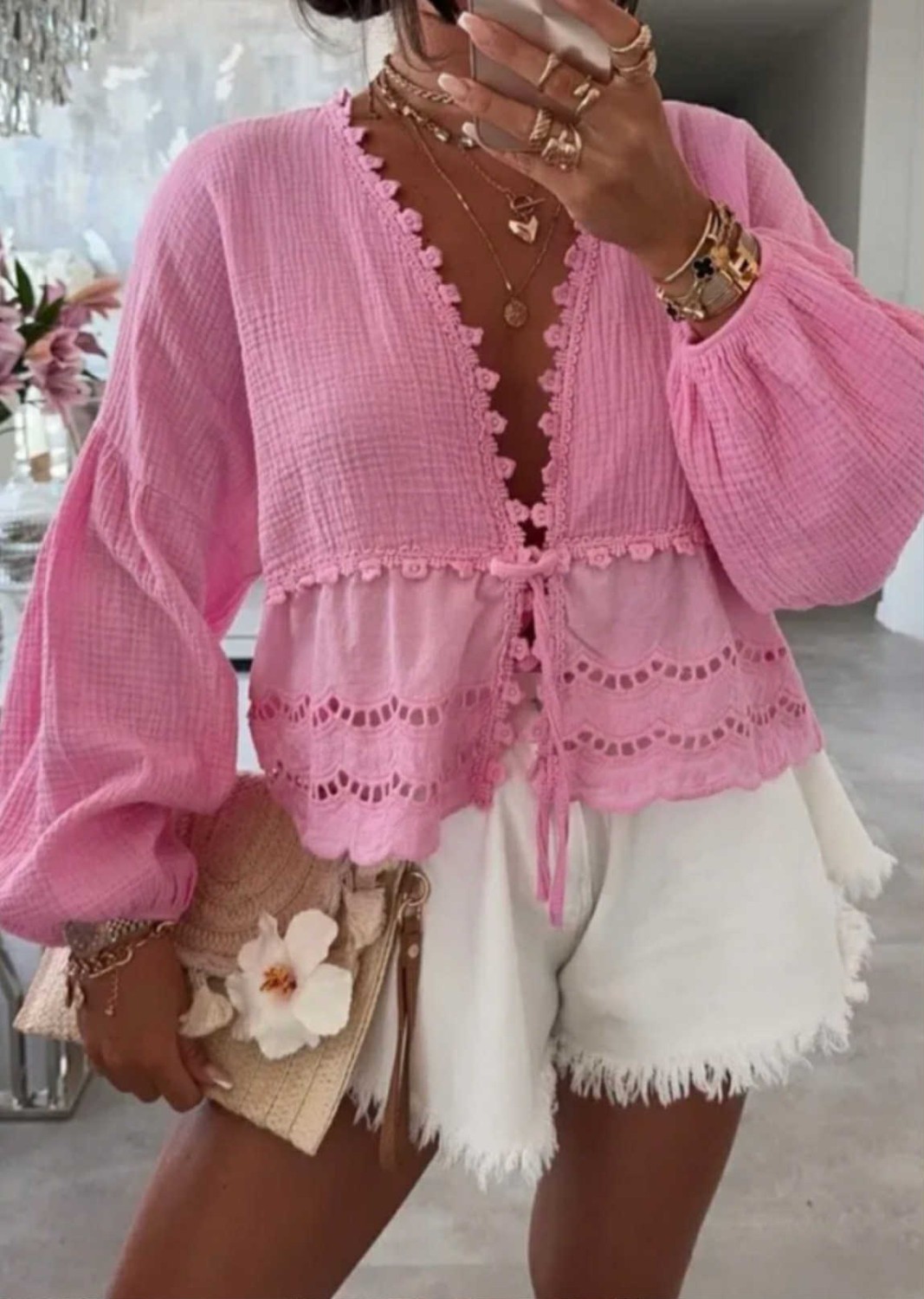 Love Forever Lisa Blouse Pink